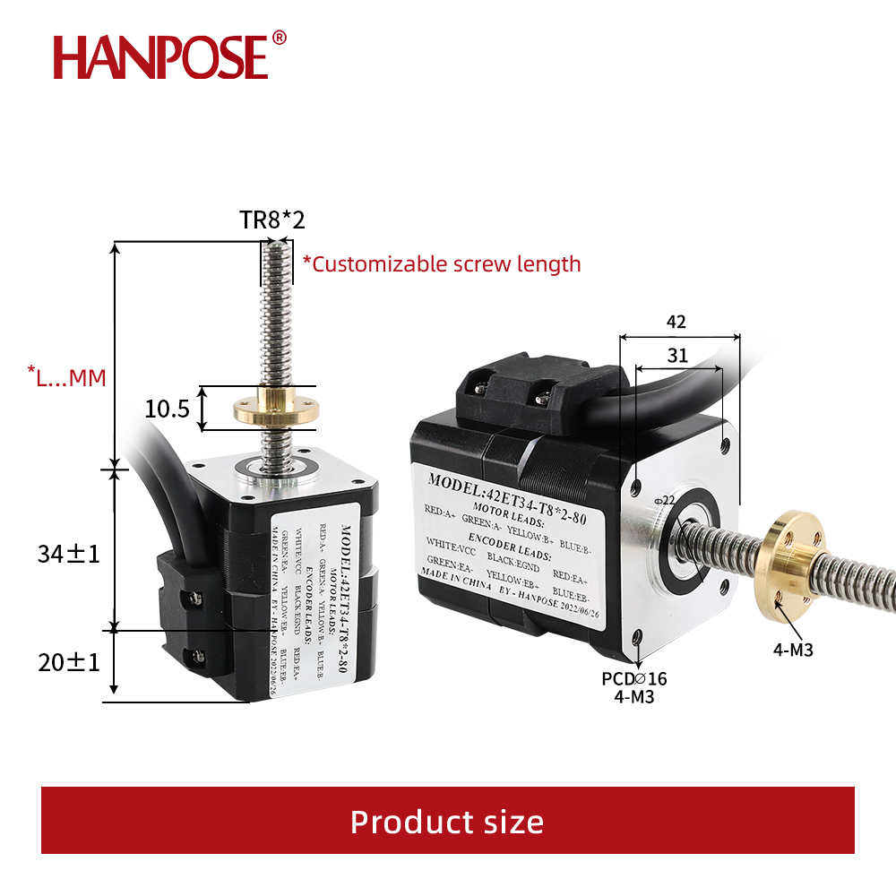 NEMA17 Closed loop screw motor - Closed Loop Stepper Motor Nema 17 ulasan dan harga