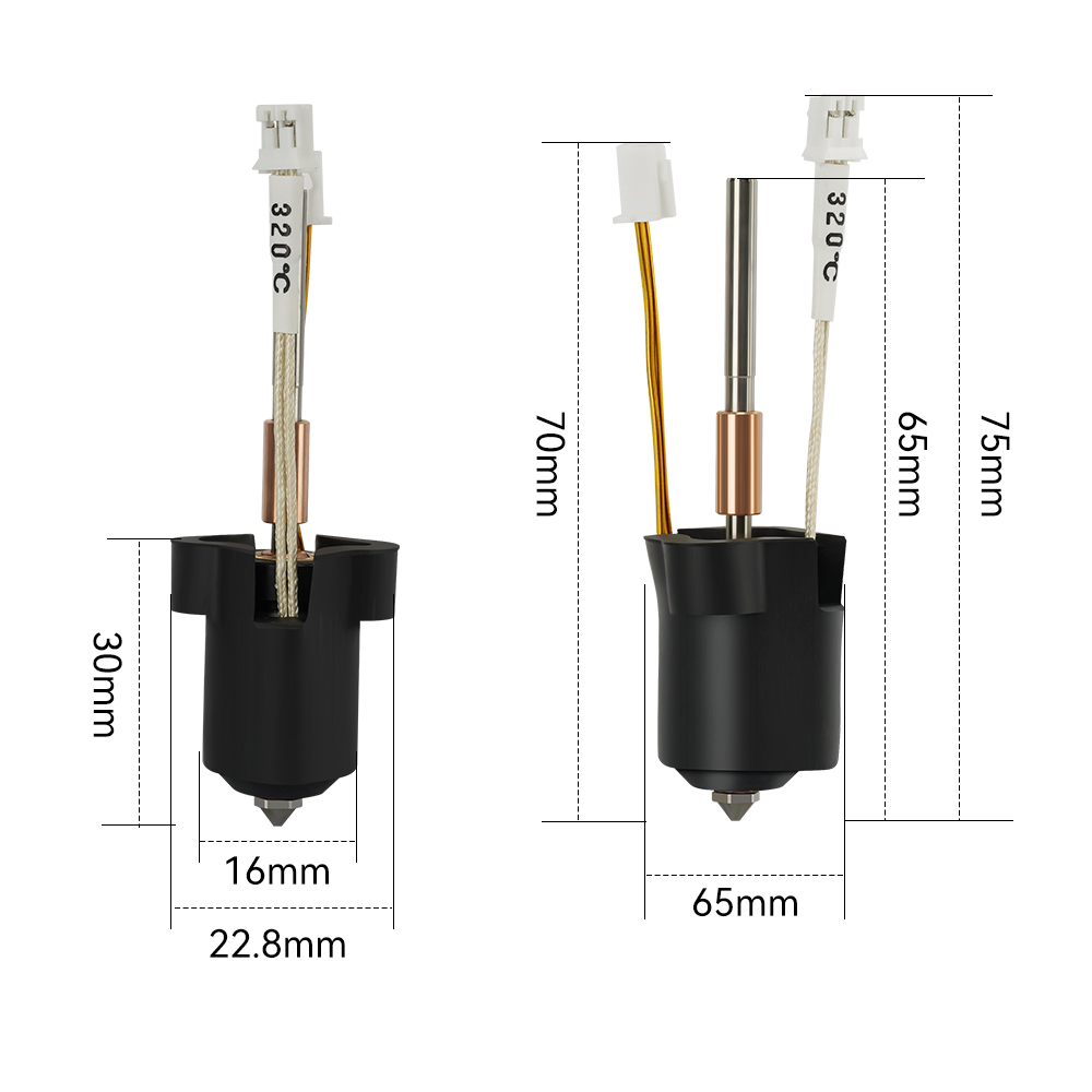 For Creality K1/K1C/K1 Max Hot - High Flow Ceramic Hotend ulasan dan harga