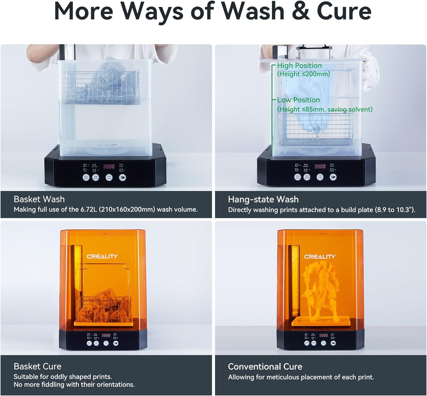 CREALITY UW-03 3D Printer Resi - Large Resin Wash And Cure Station ulasan dan harga