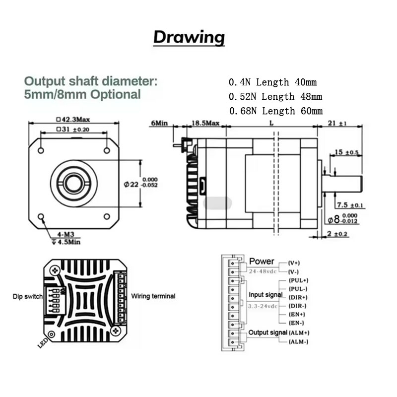 Nema17 Closed Loop Stepper Mot - Closed Loop Stepper Motor Nema 17 ulasan dan harga