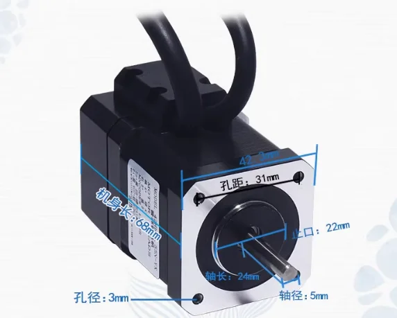 Nema17  42 Hybrid Closed-Loop  - Closed Loop Stepper Motor Nema 17 ulasan dan harga