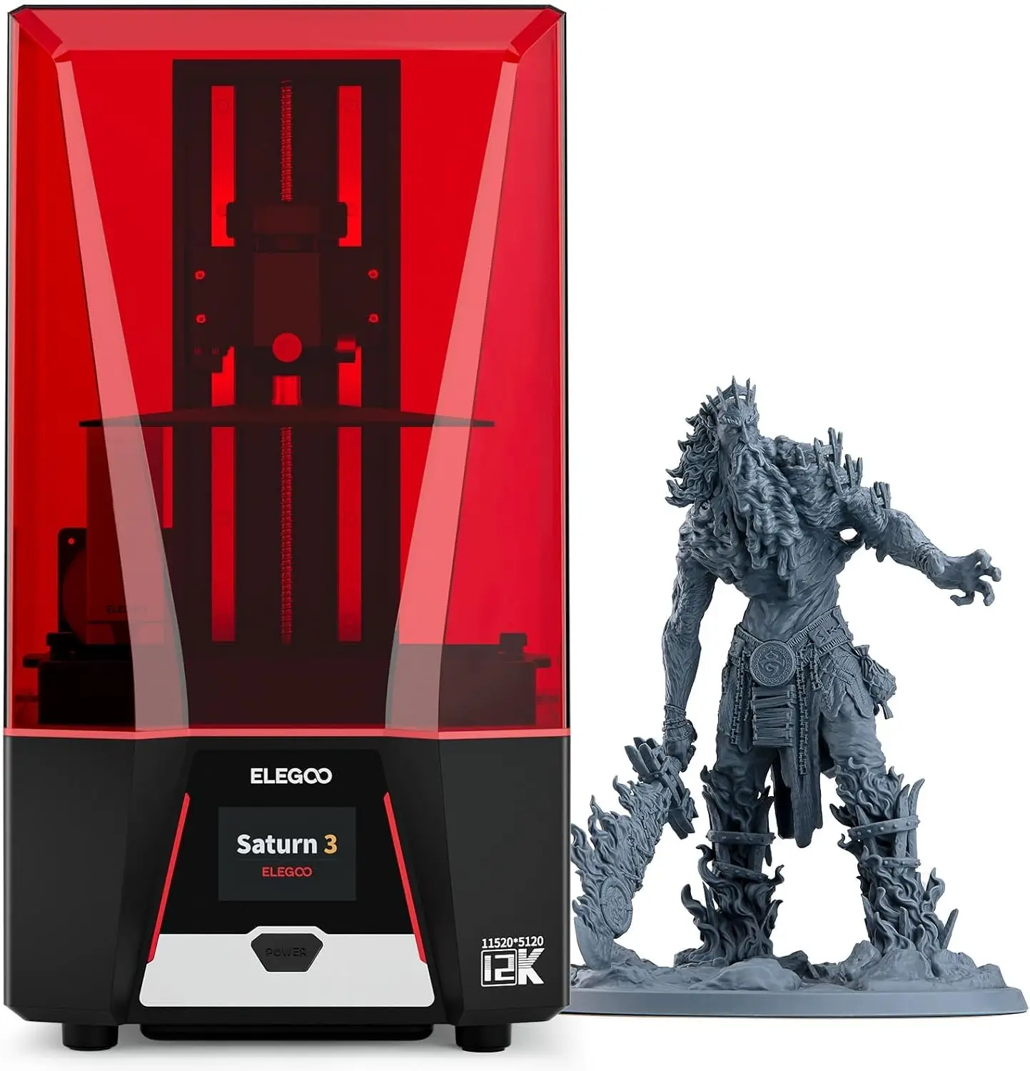 Saturn 3 MSLA 12K 3D Printer | - 12K Monochrome Lcd Resin 3D Printer ulasan dan harga