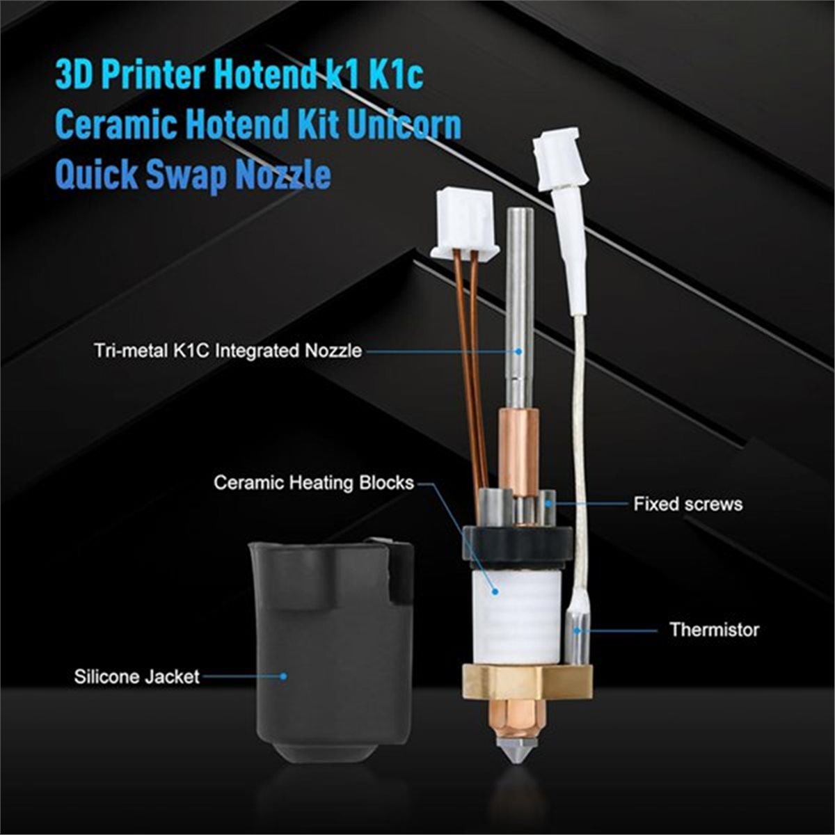 L70A For Creality K1C/K1MAX Ho - High Flow Ceramic Hotend ulasan dan harga